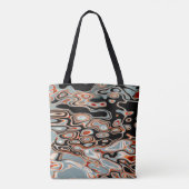 Retro Colorful Abstract Patroon Draagtas (Achterkant)