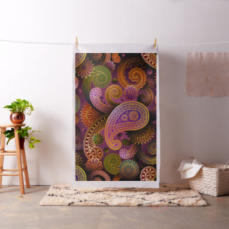 Retro Colorful Beauful Boho Bohemian Paisley Stof