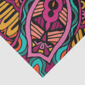 Retro Colorful Beauful Boho Bohemian Tissuepapier (Detail)