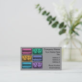 Retro Colorful Cassettebandjes Visitekaartje (Staand voorkant)