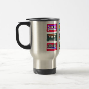 Retro Colorful Cassettes 80 Nostalgia Reisbeker