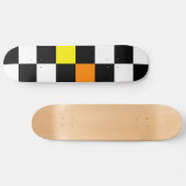 Retro Colorful Checkerboard 2 Skateboard (Horizontaal)