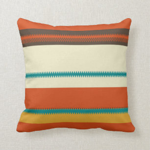 Retro Colorful Chevron Striped Pattern Kussen
