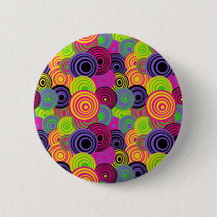 Retro Colorful Circles Button