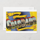 Retro Colorful Colorado Briefkaart (Voorkant / Achterkant)