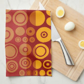 Retro Colorful Fifs Abstract art 2 Theedoek (Quarter Fold)