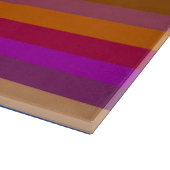 Retro Colorful Multi Stripes Patroon 6 Snijplank (Hoek)