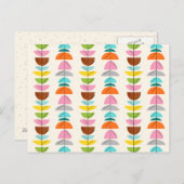 Retro Colorful Nests Briefkaart (Voorkant / Achterkant)