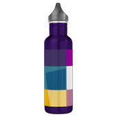 Retro Colorful Pop Art Waterfles (Links)