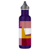 Retro Colorful Pop Art Waterfles (Rechts)