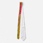 Retro Colorful Pop Squares Art Pattern Stropdas (Achterkant)