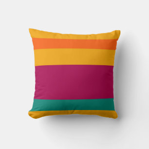 Retro Colorful Striped Patroon Kussen