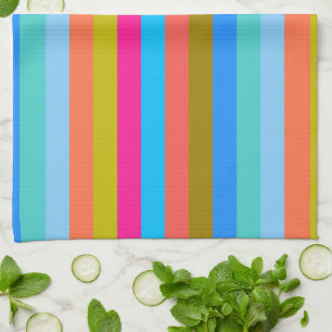 Retro Colorful Stripes Pattern #29 Theedoek