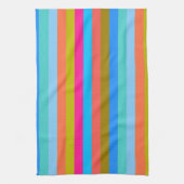 Retro Colorful Stripes Pattern #29 Theedoek (Verticaal)