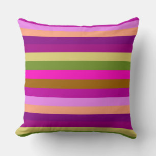 Retro Colorful Stripes Pattern #30 Kussen