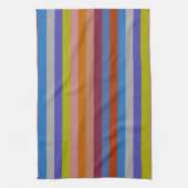 Retro Colorful Stripes Pattern #38 Theedoek (Verticaal)