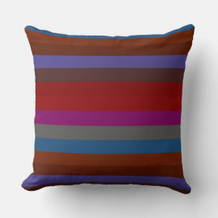 Retro Colorful Stripes Pattern #42 Kussen