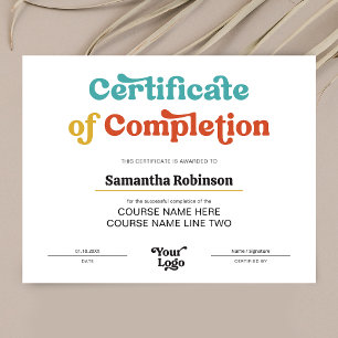 Retro Colorful Student Diploma Award