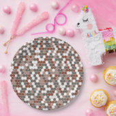 Retro colors dots pattern papieren bordje (Feest)