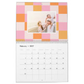 Retro Comeback Gepersonaliseerde fotokalender Kalender (Feb 2027)