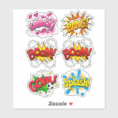 Retro Comic Book Pop Art Sticker (Vel)
