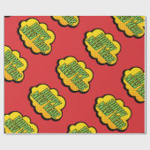 Retro Comic Book Style Happy Nieuwjaar Cadeaupapier (Vlak)