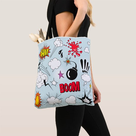 Retro Comic Explosion Pop Art Draagtas