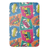 Retro Comic Kleurrijke Pop Art Pattern Badmat (Voorkant Verticaal)