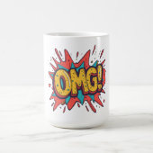 Retro Comic “OMG!” Pop Art Coffee Mug (Centre)
