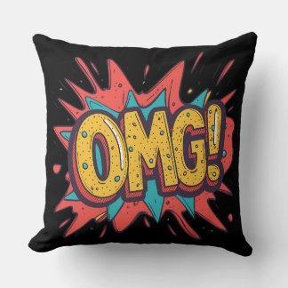 Retro Comic “OMG!” Pop Art Sierkussen