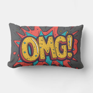 Retro Comic “OMG!” Pop Art Sierkussen Kussen