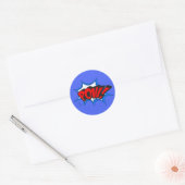 Retro Comic Pop Art Ronde Sticker (Envelop)