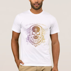 Retro Comic Skull Graphic T-shirt