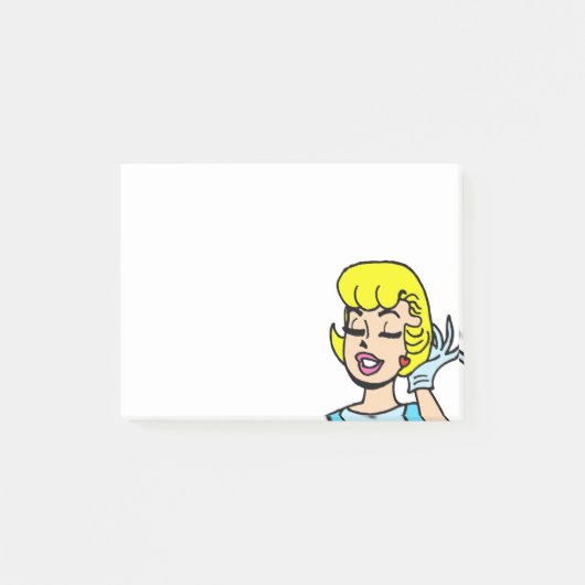 Retro Comic Strip Beauty Post-it Notes (Voorkant)
