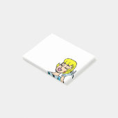 Retro Comic Strip Beauty Post-it Notes (Schuin)