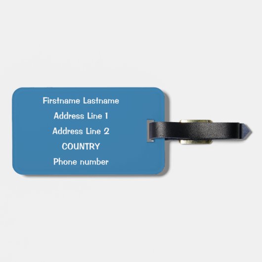 RETRO COMICS aangepaste bagagelabels (Achterkant horizontaal)