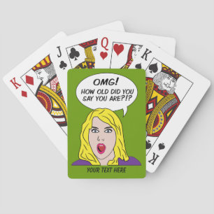 RETRO COMICS aangepaste speelkaarten