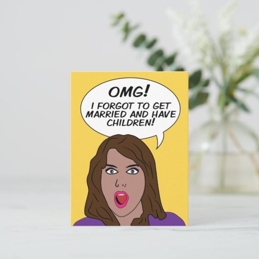 RETRO COMICS BRIEFKAART (Staand voorkant)