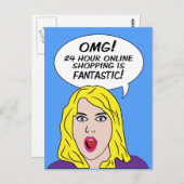 RETRO COMICS BRIEFKAARTEN (Voorkant / Achterkant)