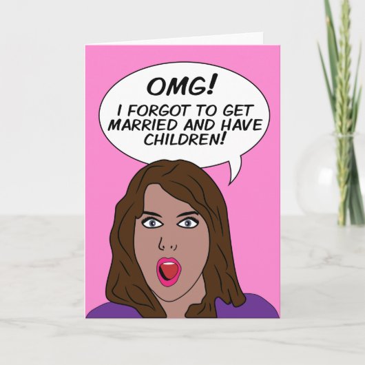 RETRO COMICS lege wenskaarten Kaart (Voorkant)