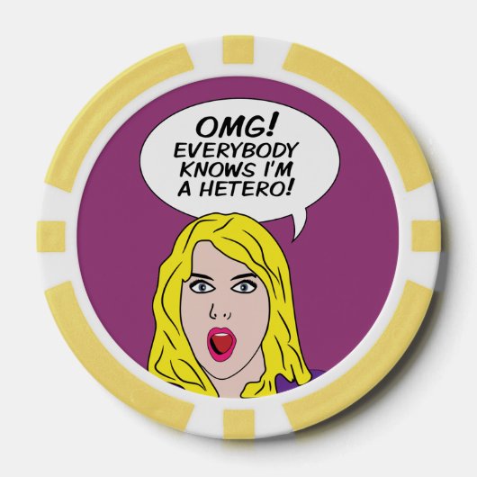 RETRO COMICS poker chips (Voorkant)