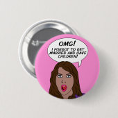 RETRO COMICS RONDE BUTTON 5,7 CM (Voorkant /achterkant)