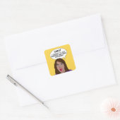 RETRO COMICS VIERKANTE STICKER (Envelop)