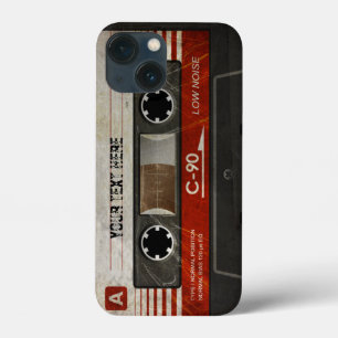 Retro Compacte Audiocassette   DJ Beste Cadeaus iPhone 13 Mini Hoesje
