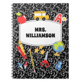  Retro Composition Notebook Back to School  Notitieboek (Voorkant)