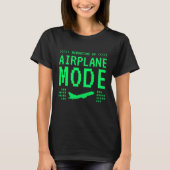 Retro Computer Style Airplane Mode T-Shirt (Voorkant)