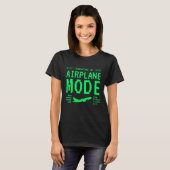 Retro Computer Style Airplane Mode T-Shirt (Voorkant volledig)