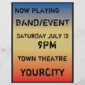 Retro Concert Poster Stijl Flyer (Voorkant)