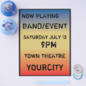 Retro Concert Poster Stijl Flyer (Enkel)