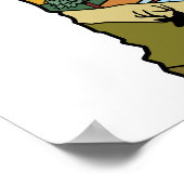 Retro Concord New Hampshire White Mountain Poster (Hoek)